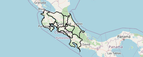 Miniatura de División Territorial - Provincias - Costa Rica
