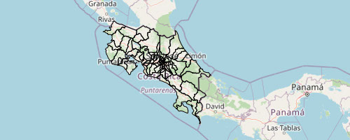 Miniatura de División Territorial - Cantones - Costa Rica